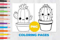 Cactus Coloring Page | Coloring book Product Image 1