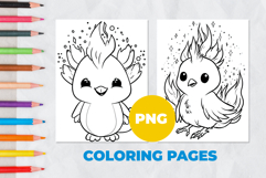 Phoenix bird Coloring Pages | Coloring book Product Image 1