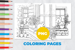 A mouse in the house Coloring Pages | Coloring book Product Image 1