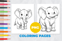 Baby elephant Coloring Pages | Coloring book Product Image 1