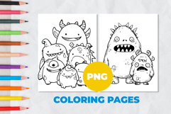 Monsters Coloring Pages | Coloring book Product Image 1