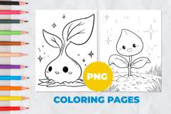 Plant sprout Coloring Page | Coloring book Product Image 1