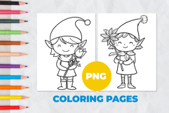 Fairytale Elf Coloring Pages | Coloring book Product Image 1