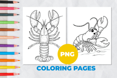 Crayfish seafood Coloring Pages | Coloring book Product Image 1