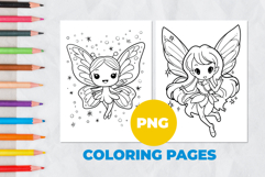 Fairytale Fairy Coloring Pages | Coloring book Product Image 1