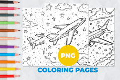 Airplane Coloring Pages | Coloring book Product Image 1