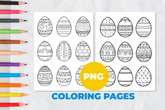 Easter eggs Coloring Page | Coloring book Product Image 1