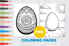 Easter egg Coloring Page | Coloring book Product Image 1