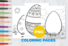 Easter egg Coloring Page | Coloring book Product Image 1