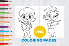 Profession Teacher Coloring Pages | Coloring book Product Image 1