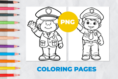 Profession Police officer Coloring Pages | Coloring book Product Image 1