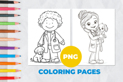 Profession vet Coloring Pages | Coloring book Product Image 1