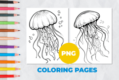 Jellyfish Coloring Page | Coloring book Product Image 1