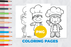Profession Cook Coloring Pages | Coloring book Product Image 1