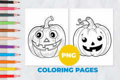 Halloween pumpkin Coloring Pages | Coloring book Product Image 1