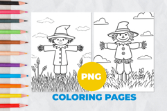 Scarecrow on the harvest Coloring Pages | Coloring book Product Image 1
