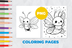 Magical Firefly Coloring Pages | Coloring book Product Image 1