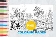 Underwater world Coloring Page | Coloring book Product Image 1