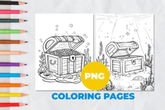 Sea treasures Coloring Page | Coloring book Product Image 1