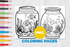 Aquarium Coloring Page | Coloring book Product Image 1