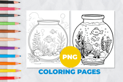 Aquarium Coloring Page | Coloring book Product Image 1