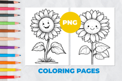 Sunflower Coloring Pages | Coloring book Product Image 1