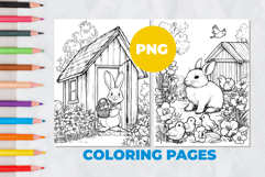 Hare in the house Coloring Page | Coloring book Product Image 1
