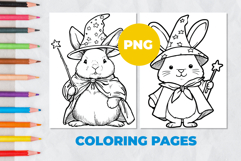 Rabbit gardener Coloring Page | Coloring book Product Image 1