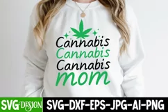 Cannabis Moms SVG Cut File, Funny Weed SVG Cut File Product Image 4