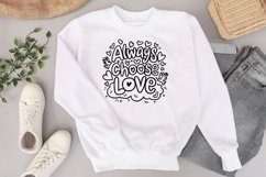 Always choose love quote Svg Png Product Image 1