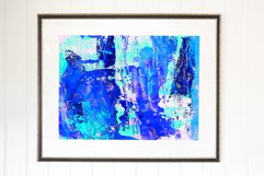 Set of 5 images. Abstract art background. Acrylic painting Product Image 2