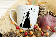 Halloween Svg Witch Svg Flying Witch Svg Product Image 5