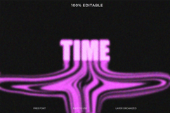 Blurred Fluid Retro Text Effect Product Image 1