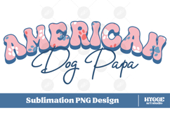 American Dog Mama Papa 4th of July USA Paw DTF PNG Bundle Product Image 6