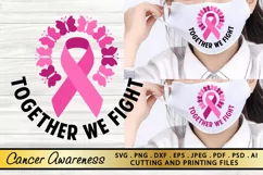 Mask SVG PNG EPS DXF Face Mask SVG Cancer Awareness SVG Product Image 1