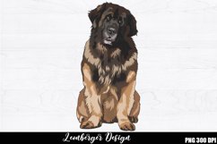 Leonberger Sublimation, Leonberger PNG design Product Image 1