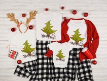 Merry &amp; Bright Christmas | Christmas Tree | Christmas Shirt Product Image 5
