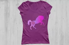 Unicorn Svg files, unicorn monogram svg, Unicorn Silhouette. Product Image 3