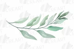 Watercolor bridal flowers on summer berry colors clip art Product Image 16