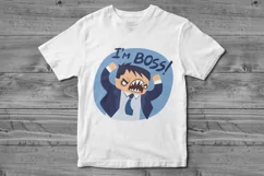 I am boss t shirt, gift for chief PNG file Sublimation art Product Image 2
