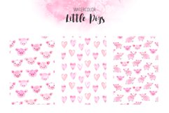 Watercolor Little Pigs Set Product Image 3