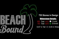 Beach Bound Rhinestone SVG Template Product Image 2