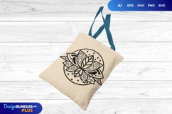 Magical Lotus Flower SVG Product Image 1