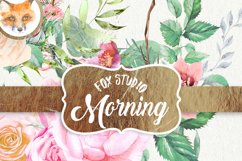 Pastelle Bouquets. Flower Clipart Watercolour and Acrylic Product Image 1