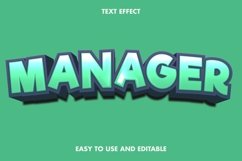 Manager text effect. editable and easy to use. Product Image 1