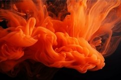 Abstract orange ink explosion in water Product Image 1
