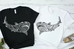Shark SVG, Ocean Animals SVG Shark Mandala SVG Cutting Files Product Image 5