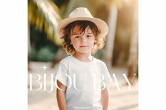 Kids White T-Shirt Mockup, Boho Model, Childs Shirt Mock Up Product Image 1