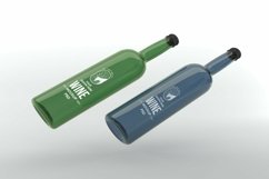 Wine Two Bottle Mockup Product Image 1
