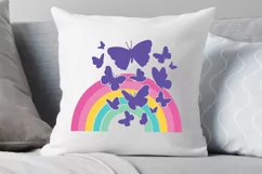 Rainbow SVG PNG EPS DXF Files Butterfly SVG Cut File Product Image 3